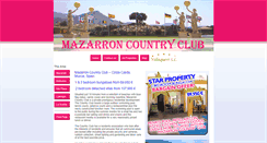 Desktop Screenshot of mazarroncountryclub.net