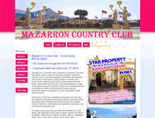 Tablet Screenshot of mazarroncountryclub.net